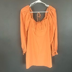 Princess Polly rust dress